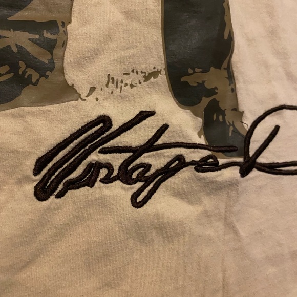 Vintage don 3-d puff print embroidered double sided longsleeve shirt mens 3XL - Picture 3 of 9